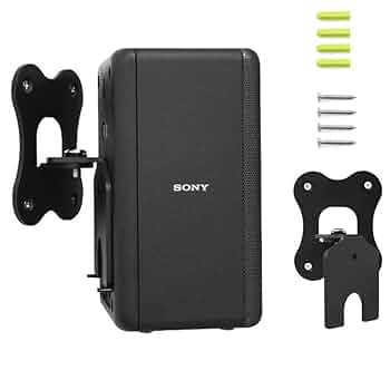 【新品】Sony SA-RS5 対応：スピーカー壁掛けブラケット 2個セット Amazon | ZLiT スピーカーマウント Sony SA-RS5用 アルミニウム